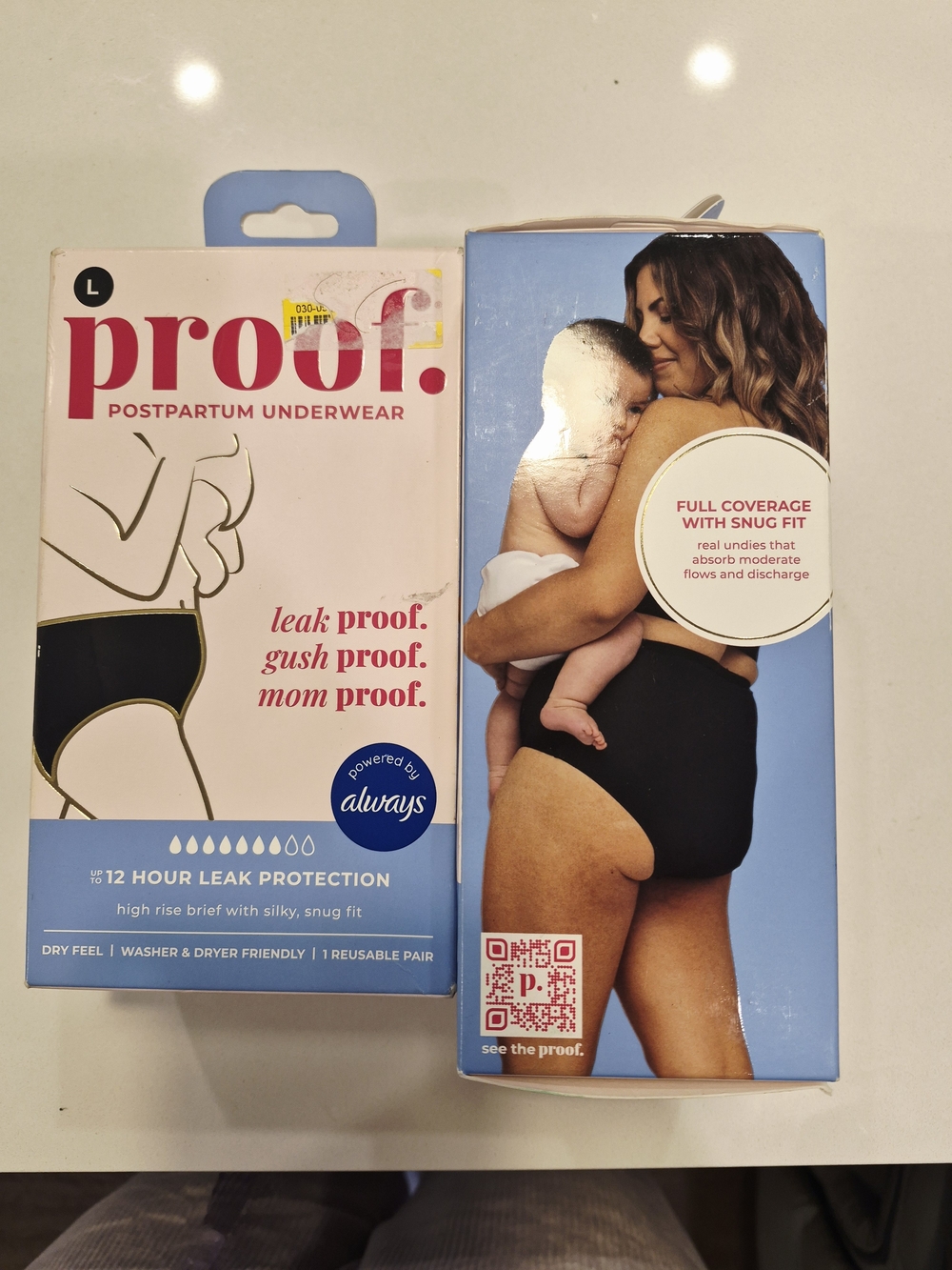 Always Proof Postpartum Underwear - Black
